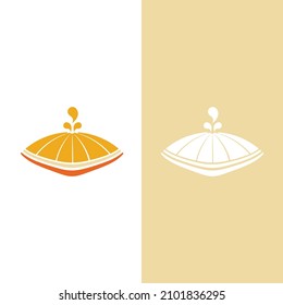 Orange logo design Vector icon illustration design
