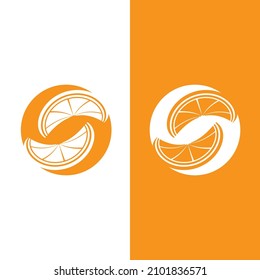 Diseño de logotipo naranja Diseño de icono Vector