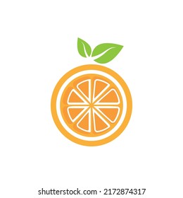 Orange logo design Vector icon illustration design