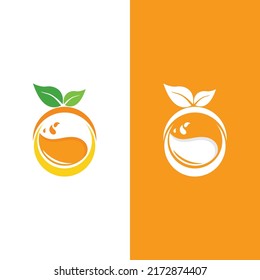 Orange logo design vector icon illustration design