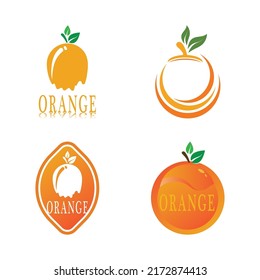Diseño de logotipo naranja vectorial Icono de diseño