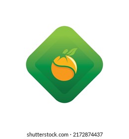 Orange logo design Vector icon illustration design