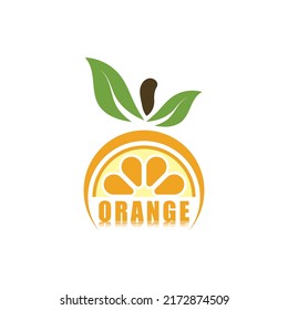 Orange logo design Vector icon illustration design