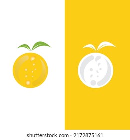Orange logo design vector icon illustration design