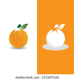 Orange logo design vector icon illustration design