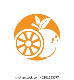 Diseño de logotipo naranja Diseño de icono Vector