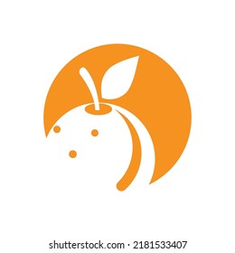 Orange logo design Vector icon illustration design