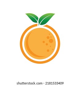 Orange logo design Vector icon illustration design