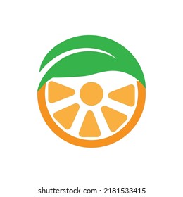 Orange logo design Vector icon illustration design