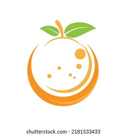 Orange logo design Vector icon illustration design