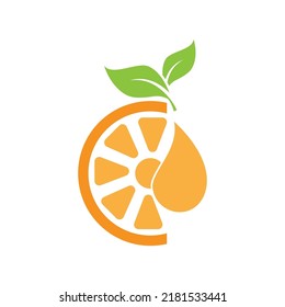 Orange logo design Vector icon illustration design