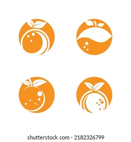 Diseño de logotipo naranja Diseño de icono Vector