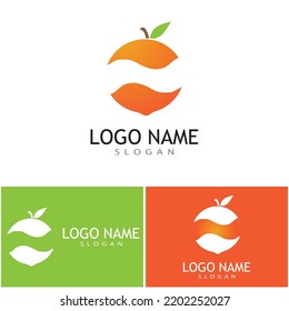 Diseño de logotipo naranja Diseño de icono Vector