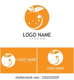 Orange logo design Vector icon illustration design
