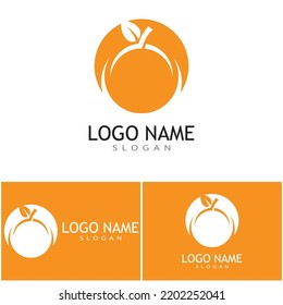 Orange logo design Vector icon illustration design