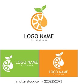 Orange logo design Vector icon illustration design