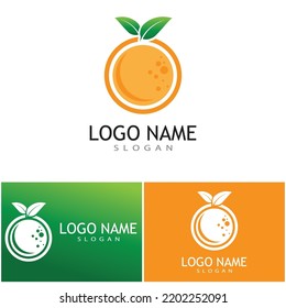Orange logo design Vector icon illustration design