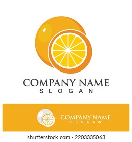 Orange logo design vector icon illustration design