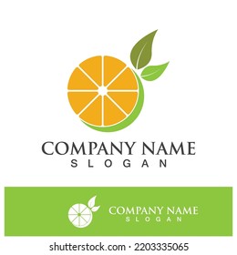 Orange logo design vector icon illustration design