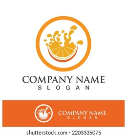 Diseño de logotipo naranja vectorial Icono de diseño