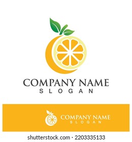 Orange logo design vector icon illustration design