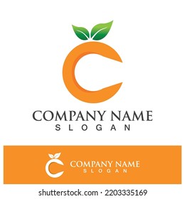 Orange Logo Design Vektorgrafik-Design