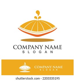 Diseño de logotipo naranja vectorial Icono de diseño