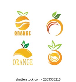 Diseño de logotipo naranja vectorial Icono de diseño