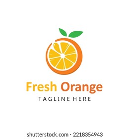 Orange logo design Vector icon illustration design