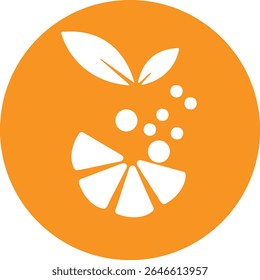 Orange logo design vector icon art Premium Vector