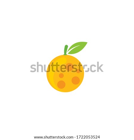 Orange logo design Vector icon illustration design