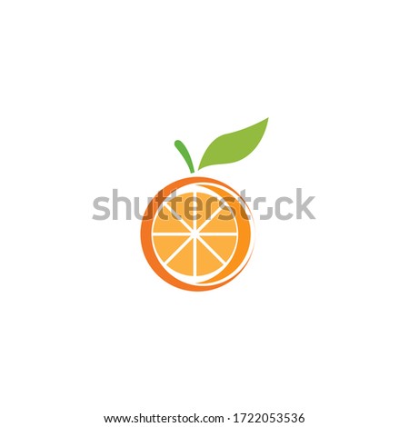Orange logo design Vector icon illustration design