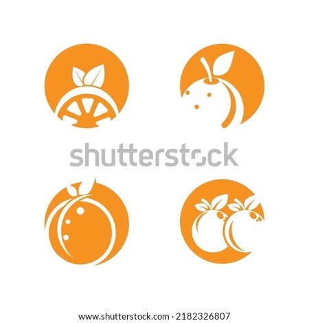 Orange logo design Vector icon illustration design
