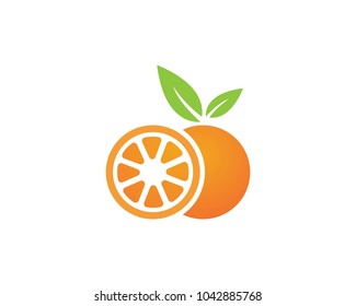 Orange logo design. Vector illustration