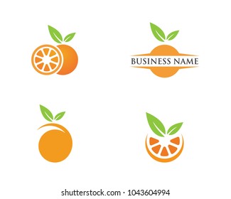 Orange logo design Vector illustration