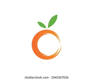Orange logo design. Vector illustration
