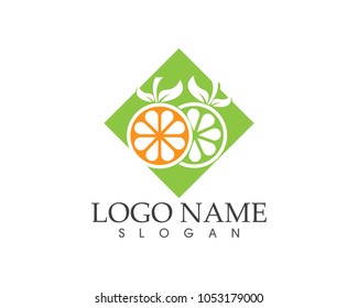 Orange logo design. Vector illustration