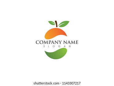 Mango Leaves Logo Concept Vector Design Stock Vector (Royalty Free ...