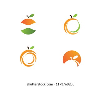Orange logo design. Vector illustration