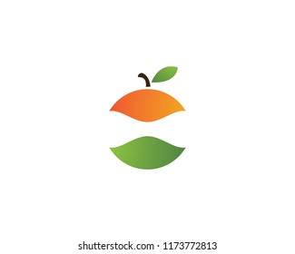 Orange logo design. Vector illustration