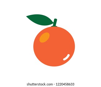 Orange logo design. Vector illustration