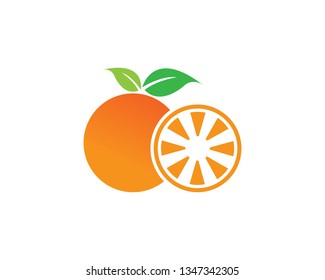 Orange logo design. Vector illustration - Vector