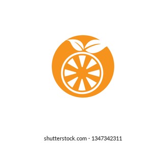 Orange logo design. Vector illustration - Vector