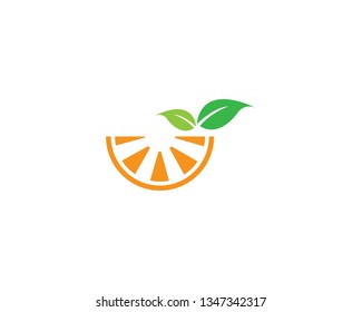 Orange logo design. Vector illustration - Vector