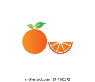 Orange logo design. Vector illustration - Vector