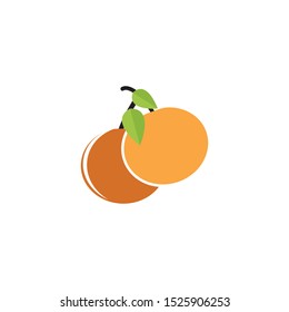 Orange logo design. Vector illustration