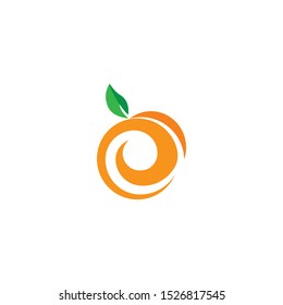 Orange logo design. Vector illustration