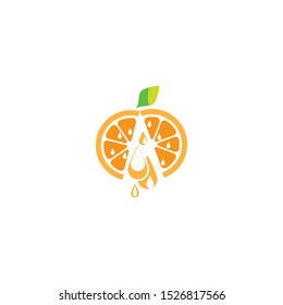 Orange logo design. Vector illustration