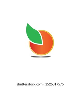 Orange logo design. Vector illustration