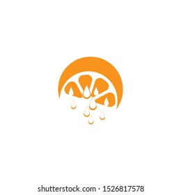 Orange logo design. Vector illustration